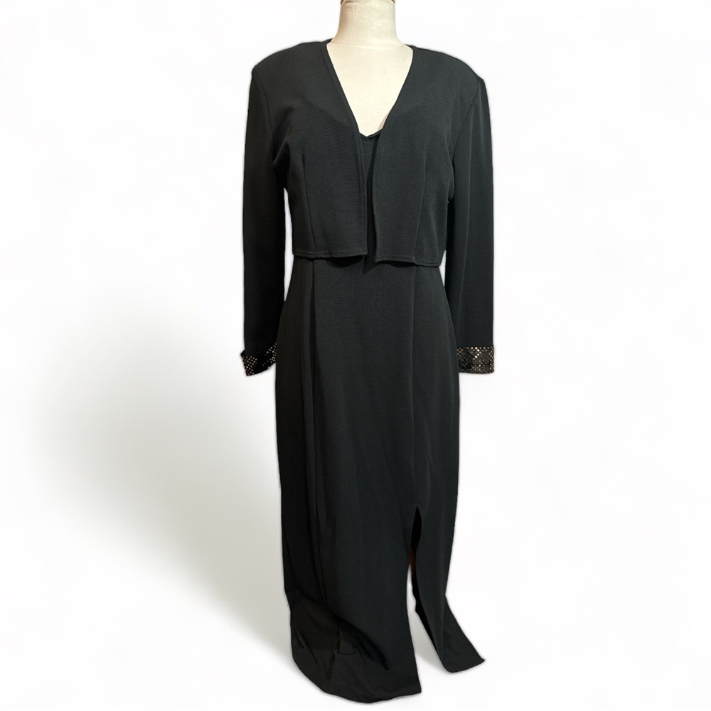 Vintage I.S.B Dress and Cropped Blazer Set